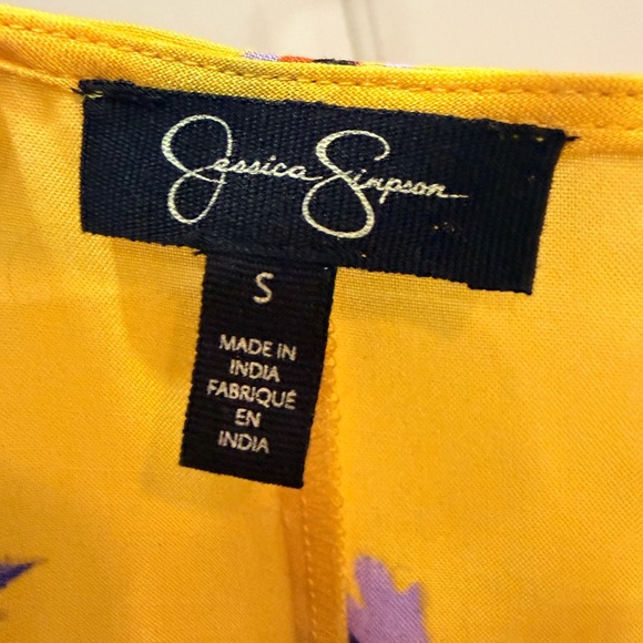 Jessica Simpson Yellow and Purple Floral Maxi Dress - Picture 3 of 3